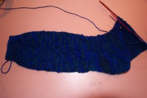 blue sock